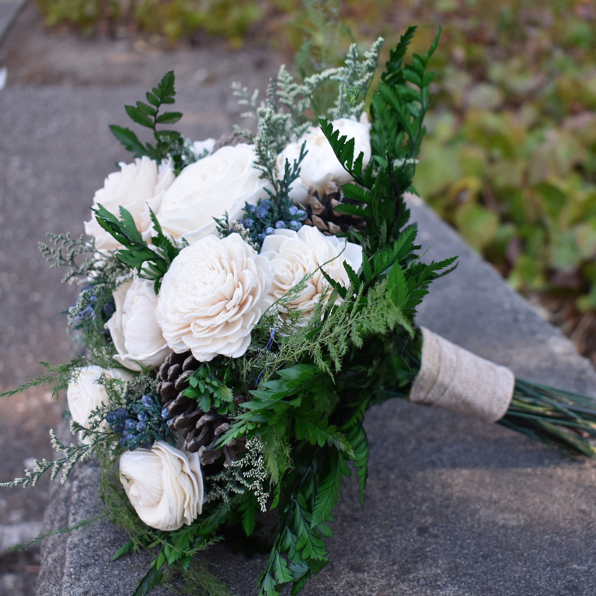 Classic Christmas Winter Wood Flower Bouquet – Woodland Flower Co